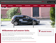 Tablet Screenshot of fahrschule-guler.de